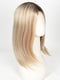 101/88/27S8 CATALINA BLONDE | Pale blonde with Pure White Natural Violet halo highlights, shaded medium brown 