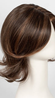 6F27 CARAMEL RIBBON | Brown with Light Red-Gold Blonde Highlights & Tips