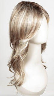 101/88/27S8 CATALINA BLONDE | Pale blonde with Pure White Natural Violet halo highlights, shaded medium brown