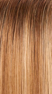 12FS8 SHADED PRALINE | Medium Natural Gold Blonde, Light Gold Blonde, Pale Natural Blonde Blend, Shaded with Dark Brown