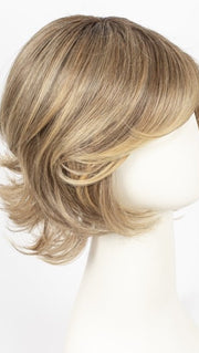 24BT18S8 SHADED MOCHA | Medium Natural Ash Blonde & Light Natural Gold Blonde Blend, Shaded with Medium Brown
