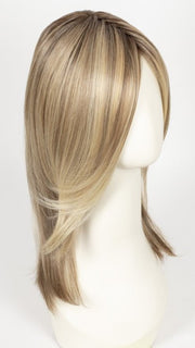 12FS8 SHADED PRALINE | Light Gold Brown, Light Natural Gold Blonde & Pale Natural Gold-Blonde Blend, Shaded with Medium Brown