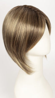 24BT18S8 SHADED MOCHA | Medium Natural Ash Blonde & Light Natural Gold Blonde Blend, Shaded with Medium Brown