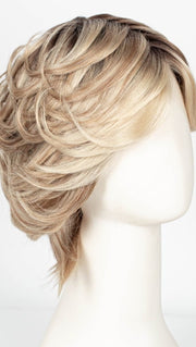 101/88/27S8 CATALINA BLONDE | Pale blonde with Pure White Natural Violet halo highlights, shaded medium brown 