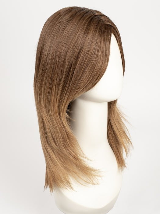 B8-27/30RO DARK OMBRE | Medium Natural Brown Roots to Midlengths, Medium Red-Gold Blonde Midlengths to Ends
