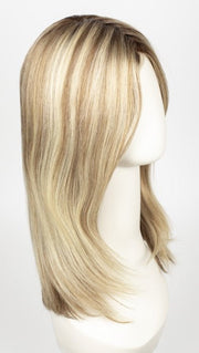 12FS8 SHADED PRALINE | Light Gold Brown, Light Natural Gold Blonde & Pale Natural Gold-Blonde Blend, Shaded with Medium Brown