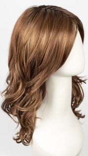 30A27S4 SHADED PEACH | Medium Natural Red & Medium Red-Gold Blonde Blend, Shaded with Dark Brown