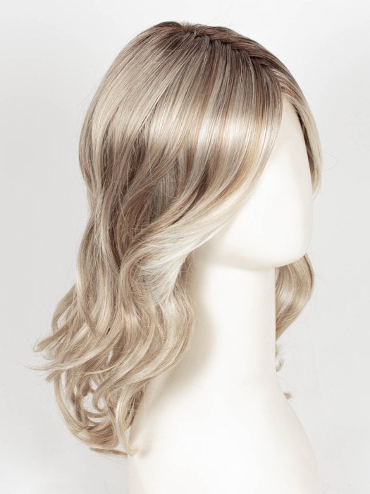 101/88/27S8 CATALINA BLONDE | Pale blonde with Pure White Natural Violet halo highlights, shaded medium brown
