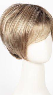 32F102S4 SHADED CHERRY CREME | Medium Red & Medium Red-Gold Blonde Blend with Pale Platinum Blonde Tips & Medium Red Nape, Shaded with Dark Brown