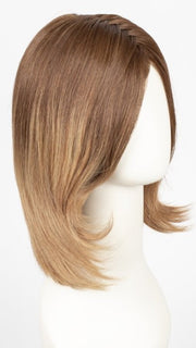 B8-27/30RO DARK OMBRE | Medium Natural Brown Roots to Midlengths, Medium Red-Gold Blonde Midlengths to Ends