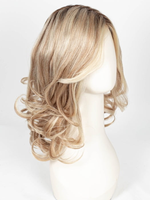 101/88/27S8 CATALINA BLONDE | Pale blonde with Pure White Natural Violet halo highlights, shaded medium brown 
