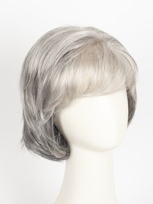 92 MOONLIGHT | Pure White with 5% Medium Brown Front, Grey with 30% Medium Brown Middle, Dark Brown with 65% Grey Nape