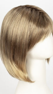 24BT18S8 SHADED MOCHA | Medium Natural Ash Blonde & Light Natural Gold Blonde Blend, Shaded with Medium Brown