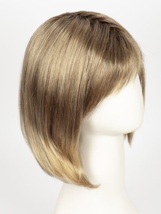 24BT18S8 SHADED MOCHA | Medium Natural Ash Blonde & Light Natural Gold Blonde Blend, Shaded with Medium Brown