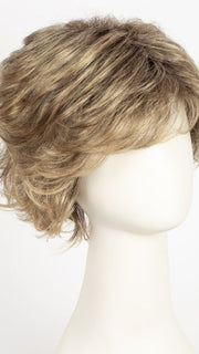 24BT18S8 SHADED MOCHA | Medium Natural Ash Blonde & Light Natural Gold Blonde Blend, Shaded with Medium Brown