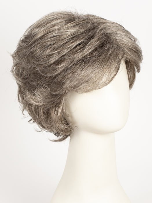 39F38 ROASTED CHESTNUT | Light Natural Ash Brown with 75% Grey Front, graduating to Medium Brown with 35% Grey Nape