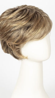 24BT18S8 SHADED MOCHA | Medium Natural Ash Blonde & Light Natural Gold Blonde Blend, Shaded with Medium Brown