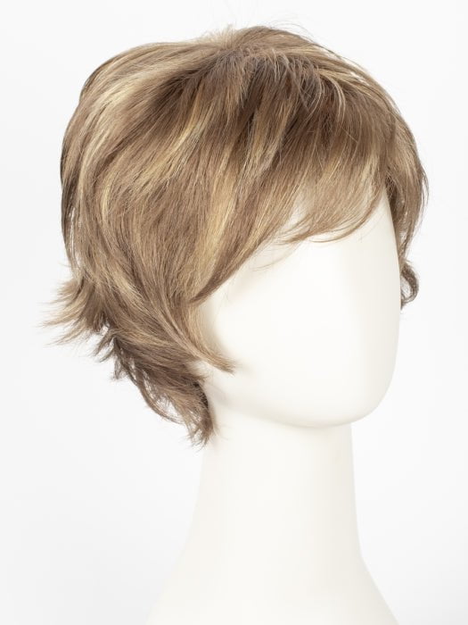 MOCHACCINO R | Rooted Medium Brown with Light Brown Base and Strawberry Blonde Highlights