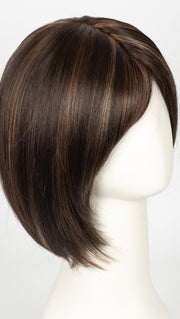 COFFEE LATTE | Dark Brown with  Evenly Blended Honey Brown Highlights