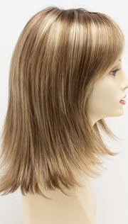 GOLDEN NUTMEG | Medium Brown roots with overall Warm Cinnamon base and Golden Blonde highlights