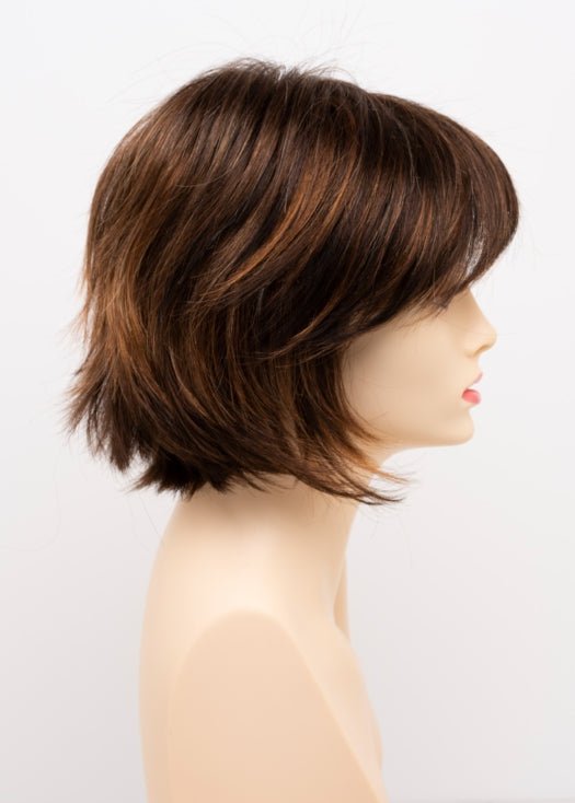 CHOCOLATE CARAMEL | Medium Brown with Soft Red and Blonde highlights