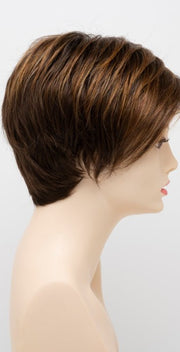 CHOCOLATE CARAMEL | Medium Brown with Soft Red and Blonde highlights