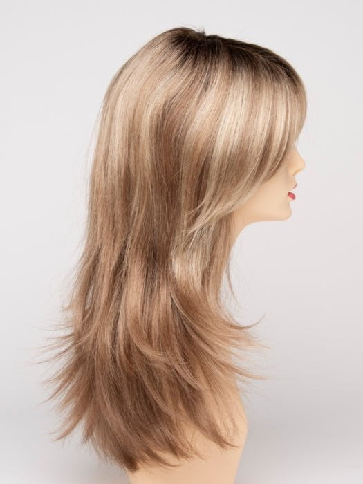 SPARKLING CHAMPAGNE | Medium Brown roots with overall Strawberry Blonde base and soft Golden Blonde highlights