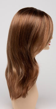CREAMED COFFEE | Medium Brown roots and base with Cinnamon and Golden Blonde highlights