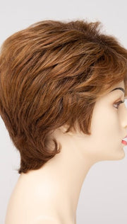 GOLDEN NUTMEG | Medium Brown roots with overall Warm Cinnamon base and Golden Blonde highlights