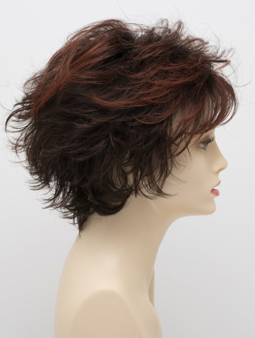 CHOCOLATE CHERRY | Dark Brown roots with overall Medium Brown base with Deep Red highlights