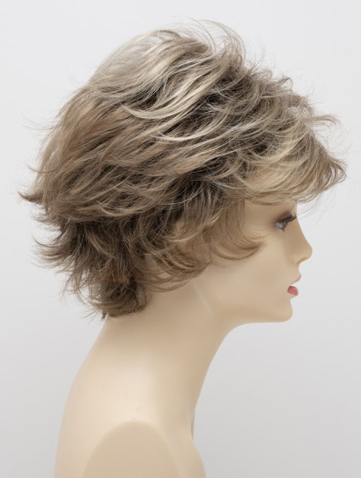 SPARKLING CHAMPAGNE | Medium Brown roots with overall Strawberry Blonde base and soft Golden Blonde highlights