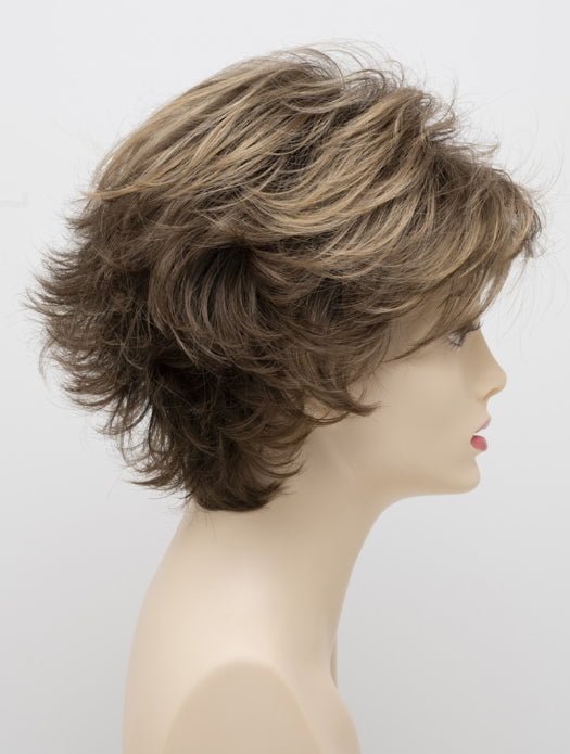 TOASTED SESAME | Medium Brown at roots-overall Light Brown highlighted with Wheat Blonde