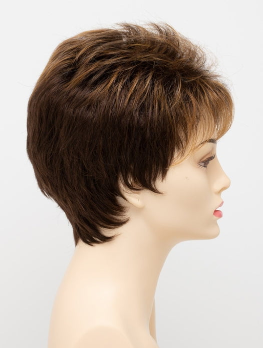 CHOCOLATE CARAMEL | Medium Brown with Soft Red and Blonde highlights