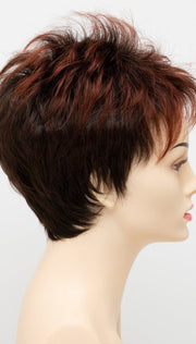 CHOCOLATE CHERRY | Dark Brown roots with overall Medium Brown base with Deep Red highlights