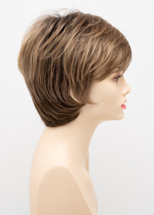 TOASTED SESAME | Medium Brown roots with overall Warm Cinnamon base and Golden Blonde highlights