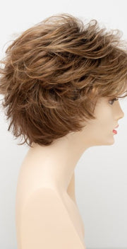 GOLDEN NUTMEG | Medium Brown roots with overall Warm Cinnamon base and Golden Blonde highlights