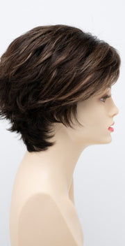 AMARETTO-CREAM | Dark Brown roots with overall Medium Brown base with Honey Blonde highlights