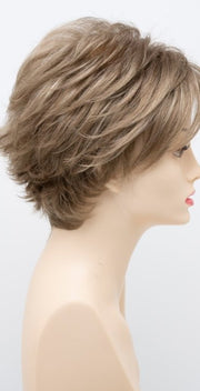 GINGER-CREAM | Dark Beige Blonde underneath highlighted on top with Light Beige Blonde
