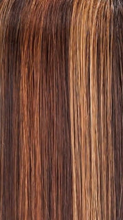 FS6/30/27 TOFFEE TRUFFLE | Brown, Medium Red-Gold, Medium Red-Gold Blonde Blend with Medium Red Gold Blonde Bold Highlights