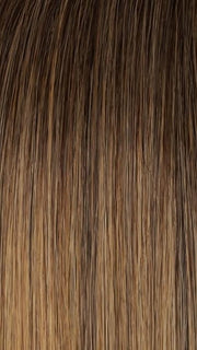 24B18S8 SHADED MOCHA | Medium Natural Ash Blonde & Light Natural Gold Blonde Blend, Shaded with Medium Brown
