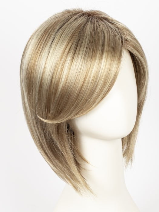 CREAMY TOFFEE R | Rooted Dark with Light Platinum Blonde and Light Honey Blonde evenly blended