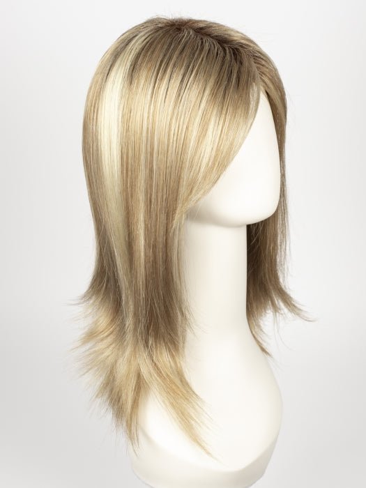 CREAMY TOFFEE R | Rooted Dark Blonde  Evenly Blended with Light Platinum Blonde and Light Honey Blonde