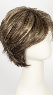 CHOC FROST R | Dark Brown with Honey Blonde and Platinum highlights with Dark Brown roots