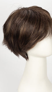 COFFEE LATTE R | Rooted Dark Brown with Dark Brown & Honey Brown evenly blended highlights