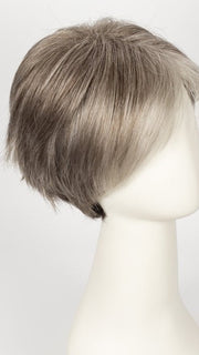 SANDY SILVER | Silver Medium Brown blend that transitions to more Silver then Medium Brown then to Silver Bangs