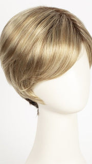 CREAMY TOFFEE R | Rooted Dark with Light Platinum Blonde and Light Honey Blonde evenly blended
