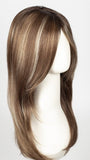 ALMOND SPICE-R | Rooted Dark Brown with Medium Brown Base with Honey and Platinum Blonde Highlights