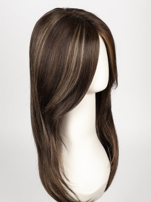 CHOCOLATE SWIRL | Dark Brown Base Evenly Blended with Light Auburn and Honey Blonde 