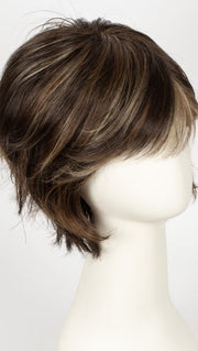 CHOCOLATE SWIRL | Dark Brown Base Evenly Blended with Light Auburn and Honey Blonde 