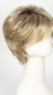 CREAMY TOFFEE R | Dark Blonde  Evenly Blended with Light Platinum Blonde and Light Honey Blonde with Dark Brown roots